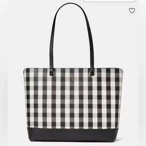 Kate Spade plaid tote bag Never Used